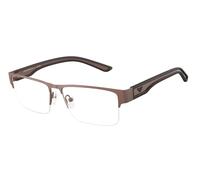 Emporio Armani EA1182 3006 Man Optical frames Metal Brown Transparent Squared Normal