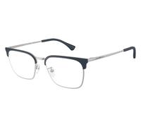 Emporio Armani EA1186D 3015 Man Optical frames Metal Silver Transparent Squared Normal