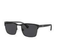 Emporio Armani EA2087 301487 Man Sunglasses Metal Black Grey Pillow Normal