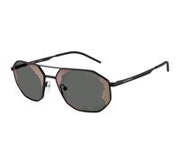 Emporio Armani EA2147 30017G Man Sunglasses Metal Black Black Geometric Normal Mirror