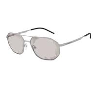 Emporio Armani EA2147 30157F Man Sunglasses Metal Silver Smoke Geometric Normal Mirror