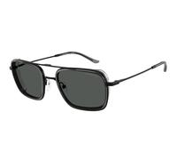 Emporio Armani Man EA2162 300187 Sunglasses Metal Black Grey Squared Normal
