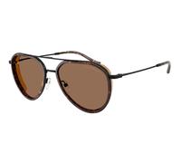 Emporio Armani EA2163 300173 Man Sunglasses Metal Black Brown Pilot Normal