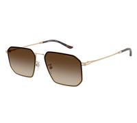 Emporio Armani EA2165D 300213 Man Sunglasses Metal Gold Brown Geometric Normal Shaded