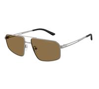 Emporio Armani EA2173 303273 Man Sunglasses Metal Grey Brown Pilot Normal