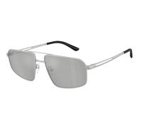 Emporio Armani EA2173 30458V Man Sunglasses Metal Silver Grey Pilot Mirror