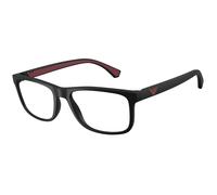 Emporio Armani EA3147 5009 Man Optical frames Injected Black Transparent Squared Normal