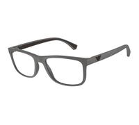 Emporio Armani EA3147 5126 Man Optical frames Injected Grey Transparent Squared Normal