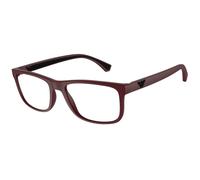 Emporio Armani EA3147 5261 Man Optical frames Injected Red Transparent Squared Normal