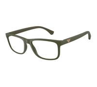 Emporio Armani EA3147 6184 Man Optical frames Injected Green Transparent Squared Normal