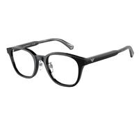 Emporio Armani EA3216D Asian Fit Men's Glasses, Black, Size 49