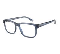Emporio Armani EA3218 5072 Man Optical frames Acetate Blue Transparent Squared Normal