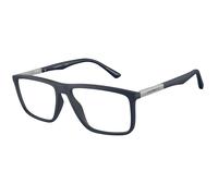 Emporio Armani Man EA3221 5088 Optical frames Injected Blue Transparent Squared Normal