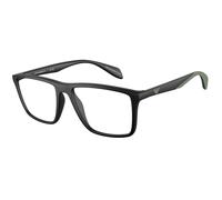 Emporio Armani EA3230 5001 Man Optical frames Injected Black Transparent Pillow Normal