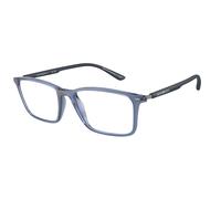 Emporio Armani EA3237 6108 Man Optical frames Injected Blue Transparent Squared Normal