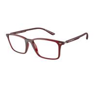 Emporio Armani EA3237 6109 Man Optical frames Injected Red Transparent Squared Normal