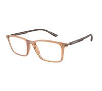 Emporio Armani EA3237 6110 Man Optical frames Injected Brown Transparent Squared Normal