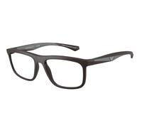 Emporio Armani EA3246 6186 Man Optical frames Injected Brown Transparent Squared Normal