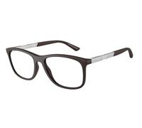 Emporio Armani EA3247 6186 Man Optical frames Injected Brown Transparent Pillow Normal