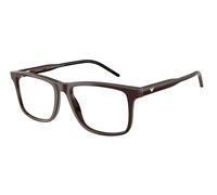 Emporio Armani EA3257 6255 Man Optical frames Acetate Brown Transparent Squared Normal