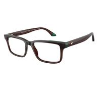 Emporio Armani EA3269F Asian Fit Men's Glasses, Brown, Size 54
