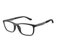 Emporio Armani EA3280U 6373 Man Optical frames Injected Black Transparent Pillow Normal