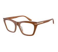 Emporio Armani EA3283BU 6376 Woman Optical frames Acetate Brown Transparent Cat Eye Normal