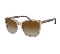 Emporio Armani EA4060 5850T5 Woman Sunglasses Acetate Brown Brown Squared Polarized Shaded