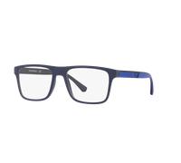 Emporio Armani EA4115 57591W Man Sunglasses Plastic Blue Squared