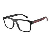 Emporio Armani EA4115V 5042 Man Optical frames Injected Black Transparent Squared Normal