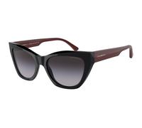 Emporio Armani EA4176 50178G Woman Sunglasses Acetate Black Grey Cat Eye Normal Shaded