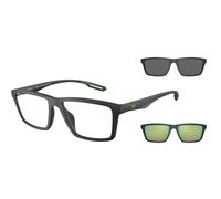 Emporio Armani EA4189U 50011W Man Sunglasses Injected Black Transparent Squared Normal