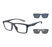 Emporio Armani EA4189U 50881W Man Sunglasses Injected Blue Transparent Squared Normal