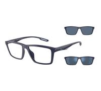 Emporio Armani EA4189U 57591W Man Sunglasses Injected Blue Transparent Squared Normal