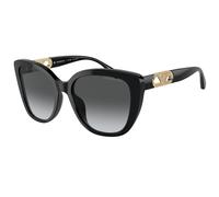 Emporio Armani EA4214U 50178G Woman Sunglasses Acetate Black Grey Butterfly Polarized Shaded
