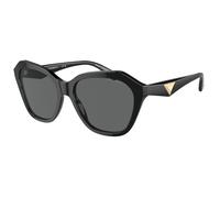 Emporio Armani EA4221 501787 Woman Sunglasses Acetate Black Grey Geometric Normal