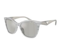 Emporio Armani EA4222U 611487 Woman Sunglasses Acetate Grey Grey Butterfly Normal Flash