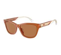 Emporio Armani EA4227U 609773 Woman Sunglasses Acetate Orange Brown Cat Eye Normal