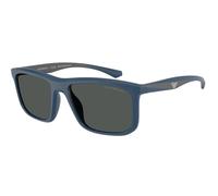 Emporio Armani EA4234U 618587 Man Sunglasses Injected Blue Grey Squared Normal