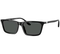 Emporio Armani Woman EA4239U 501787 Sunglasses Acetate Black Grey Squared Normal