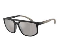 Emporio Armani EA4248U 50016G Man Sunglasses Injected Black Grey Pilot Mirrored