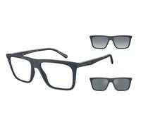 Emporio Armani EA4258 50881W Man Sunglasses Injected Blue Transparent Squared Normal
