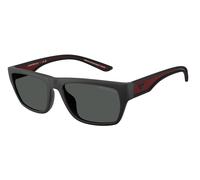 Emporio Armani EA4267U 500987 Man Sunglasses Injected Black Grey Pillow Normal
