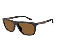 Emporio Armani EA4272U 637573 Man Sunglasses Injected Black Brown Pillow Normal