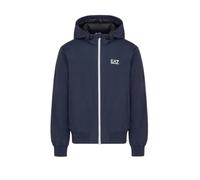 Emporio Armani EA7 8NPB21 Men's Core Identity Hooded Bomber Jacket, Blue, M