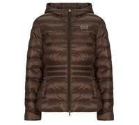 Emporio Armani EA7 Duffel coats TRAIN CORE LADY W ECO DOWN JACKET HO MEDIUM PADDED - TRAIN CORE in Brown EU M