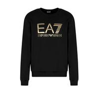 Emporio Armani EA7 EA7 Emporio Armani Logo Series Cotton Sweatshirt Black/Gold - M