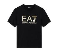 Emporio Armani EA7 EA7 Emporio Armani Logo Series Cotton T-Shirt Black/Gold - M