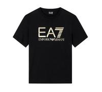 Emporio Armani EA7 EA7 Emporio Armani Logo Series Cotton T-Shirt Black/Gold - XL