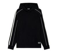 Emporio Armani EA7 EA7 Emporio Armani Logo Series Tape Overhead Hoodie Black - M